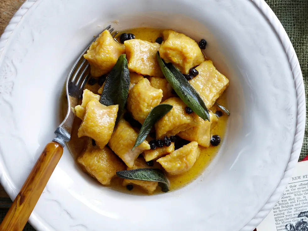Pumpkin gnocchi with sage butter