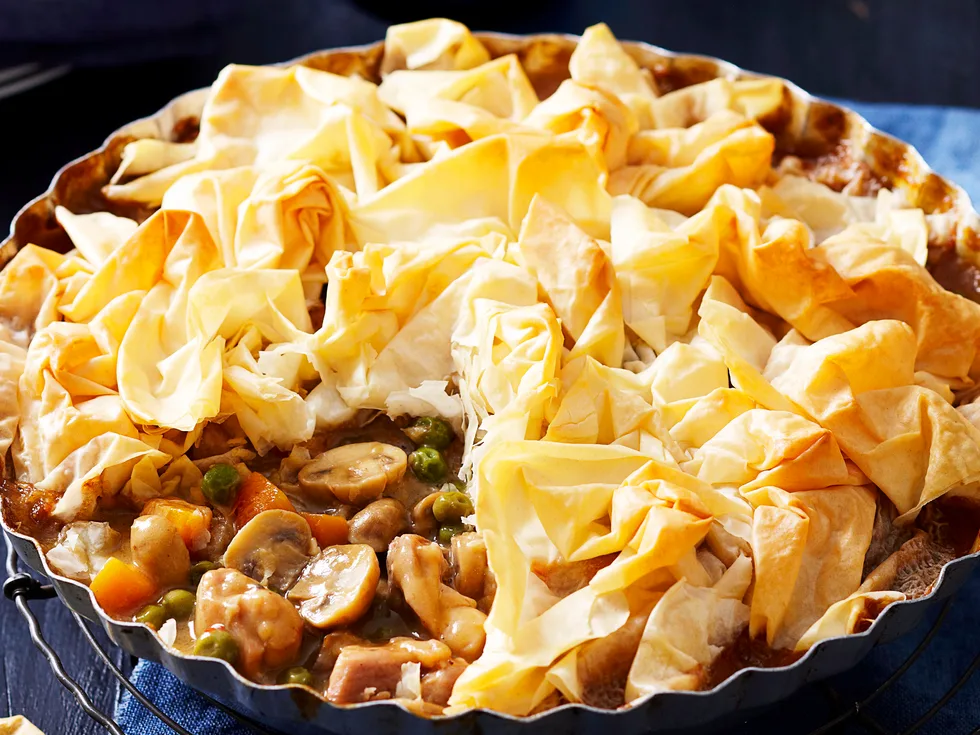 Quick chicken pie