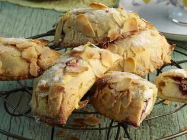 Ricotta and berry turnovers