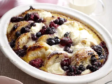 Ricotta scone pudding