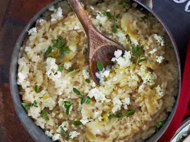 Ricotta, marjoram and lemon risotto