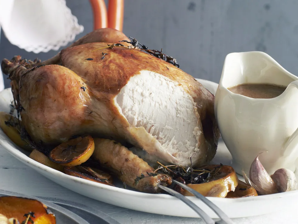 Roast chicken and gravy