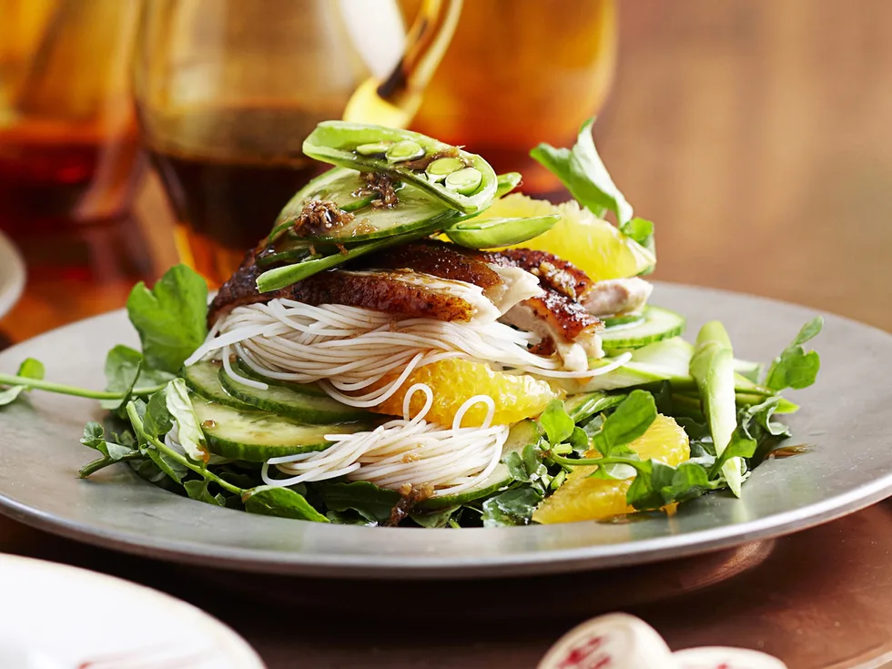 Roast duck salad