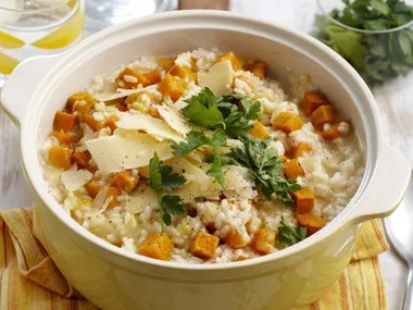 Roast pumpkin risotto