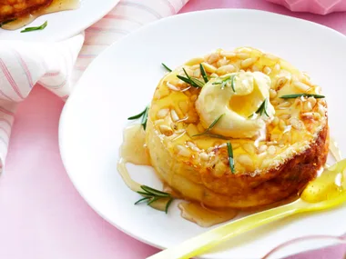 Rosemary, ricotta and pine nut tarts
