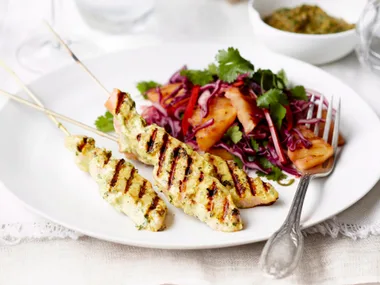 Salmon Chermoula Kebabs