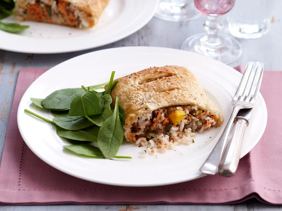 Salmon koulibac