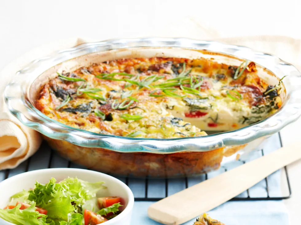 Savoury impossible pie