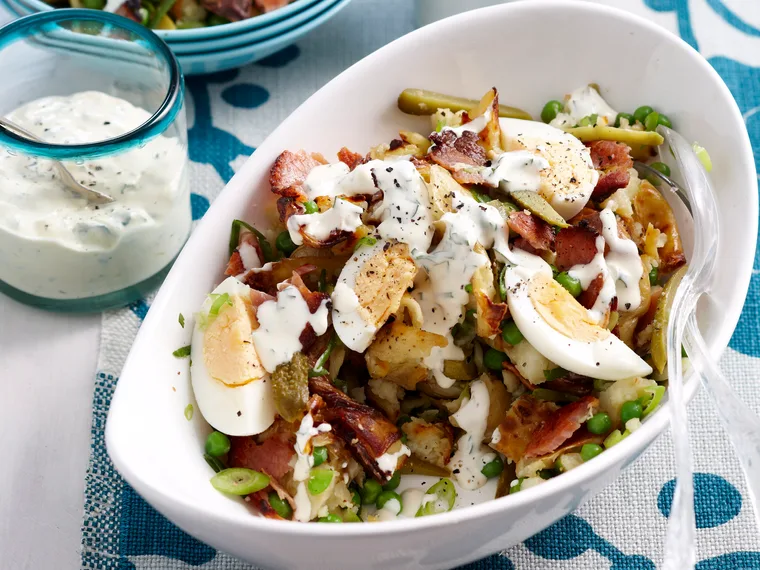 Smashed potato salad