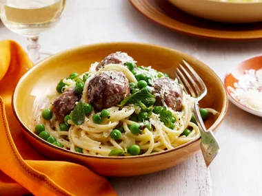 Spaghetti and turkey meatballs