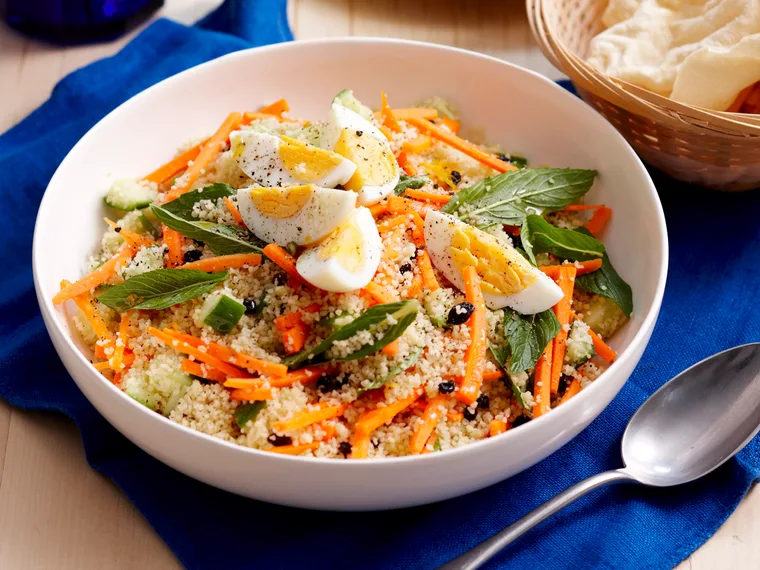 Spiced carrot and honey couscous