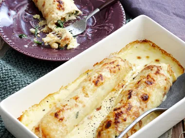 Spinach and ricotta potato Crepes