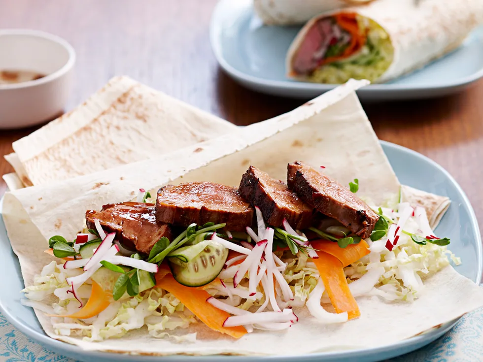 Sticky Pork Wrap