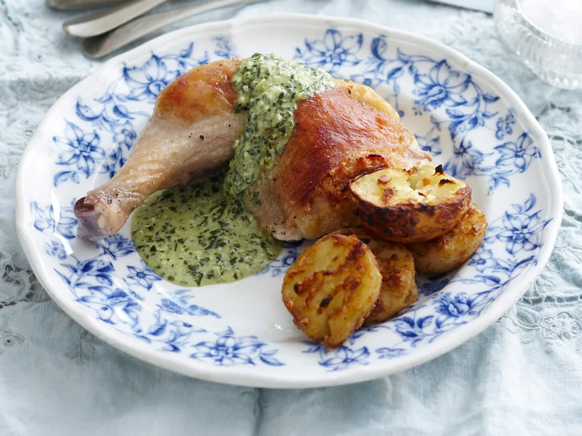 Stuffed pesto chicken