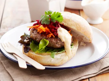 Sweet chilli lamb burger