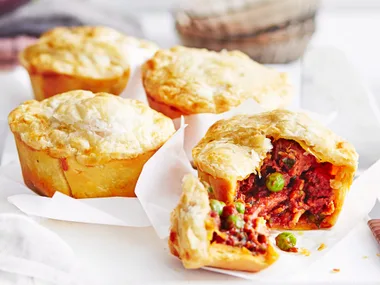Beef and bacon pies
