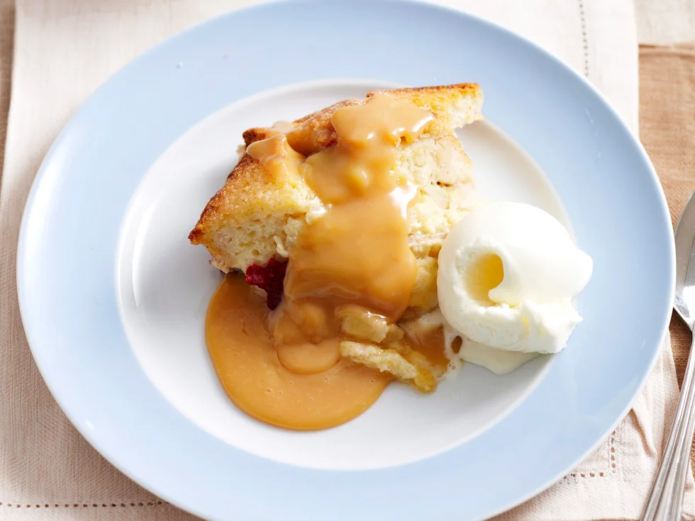 Bread and banana pudding