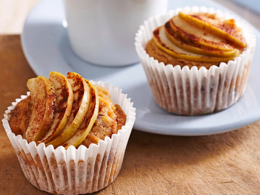 Carrot, apple and brazil nut muffins