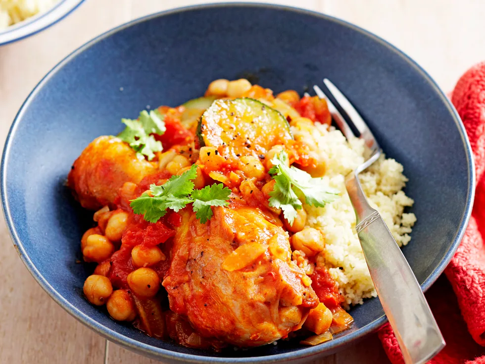 Chicken and chickpea casserole