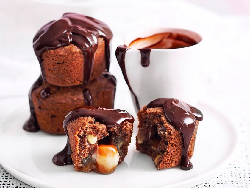 Chocolate and caramel friands