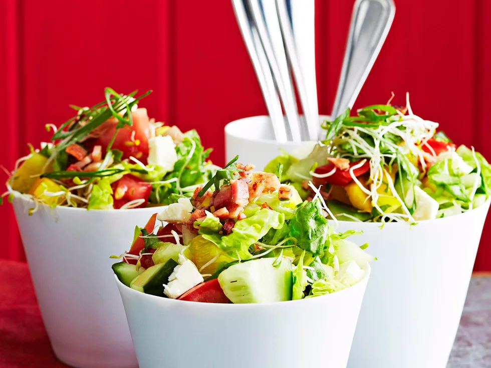 Chopped bacon salad