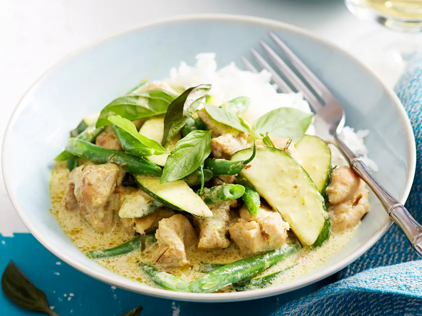 Creamy green chicken curry recipe