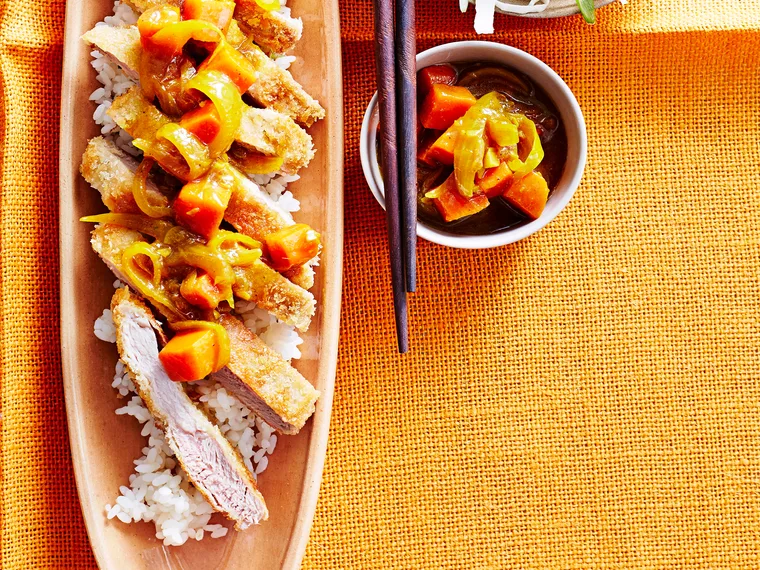Japanese katsu pork curry