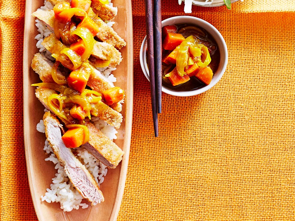 Japanese katsu pork curry