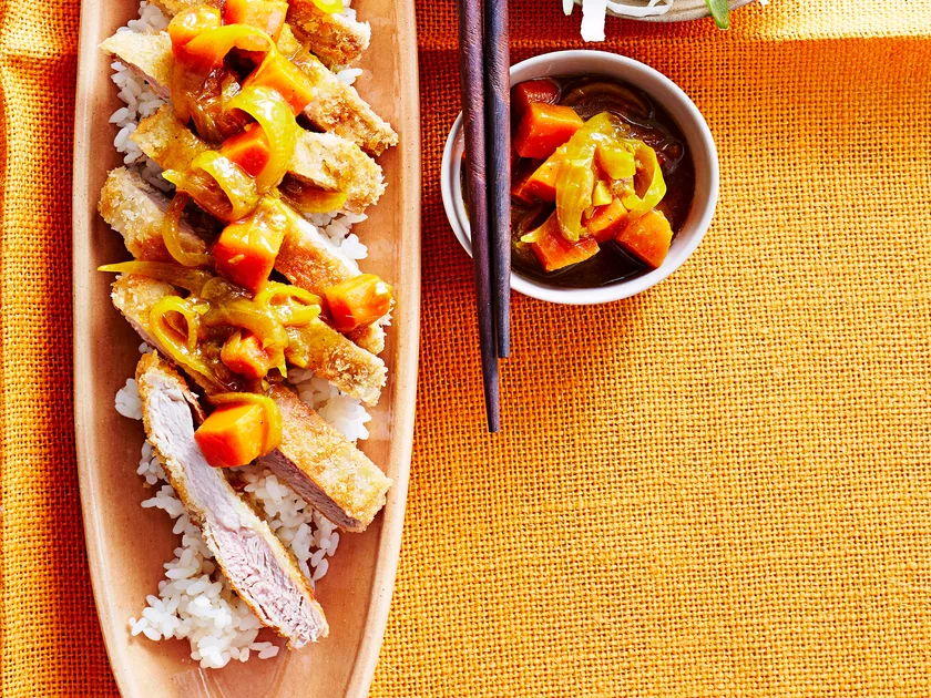 Japanese katsu pork curry