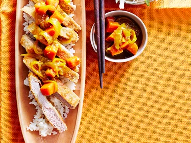 Japanese katsu pork curry