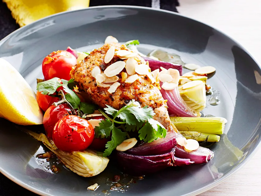 Lemon and coriander roast pork
