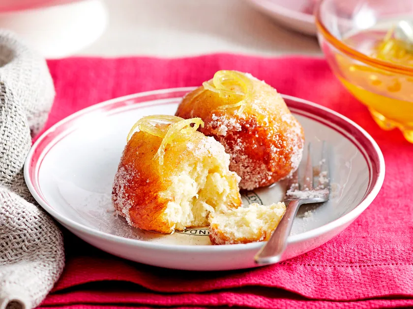 Lemon drop doughnuts