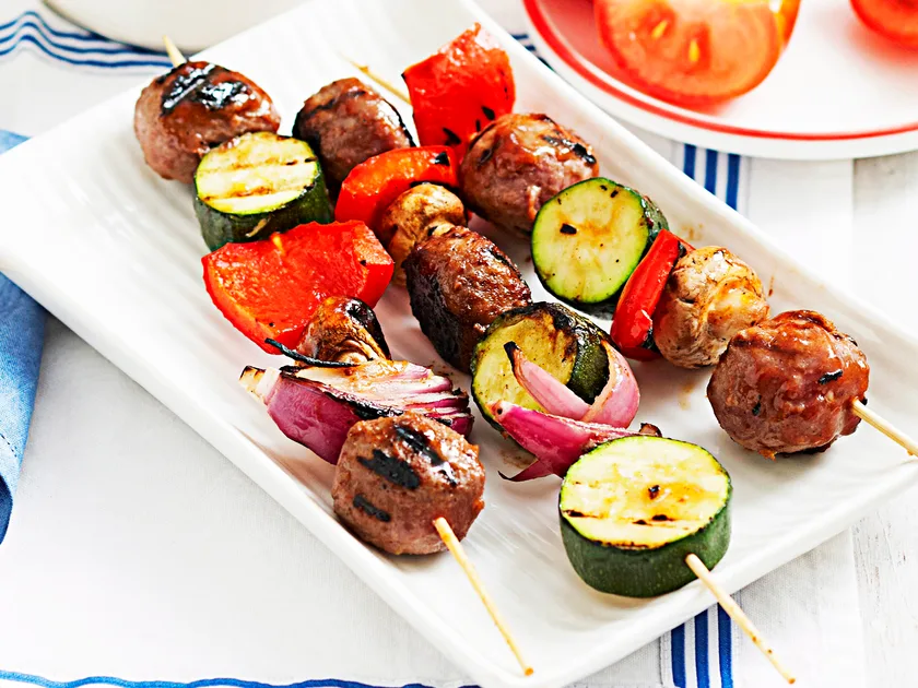 Meatball kebabs
