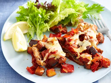 Mediterranean beef parmagiana