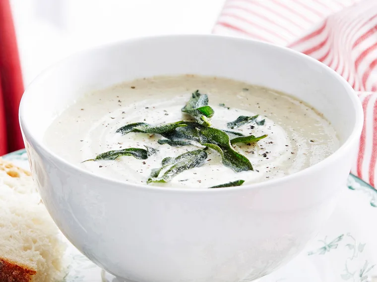 Mushroom and chestnut soup