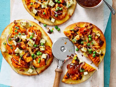 Naan pumpkin pizza