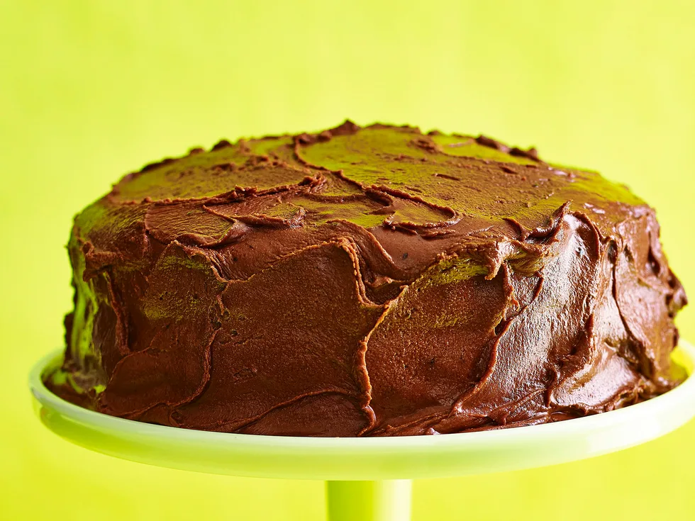 One-bowl chocolate cake with mocha icing
