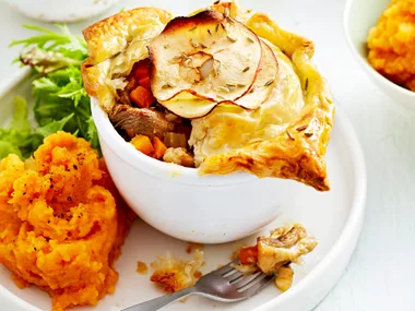 Pork and apple pot pies