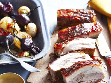 Slow-roast cumin and honey pork belly