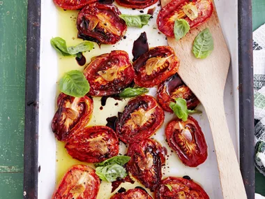 Slow-roasted olive oil tomatoes