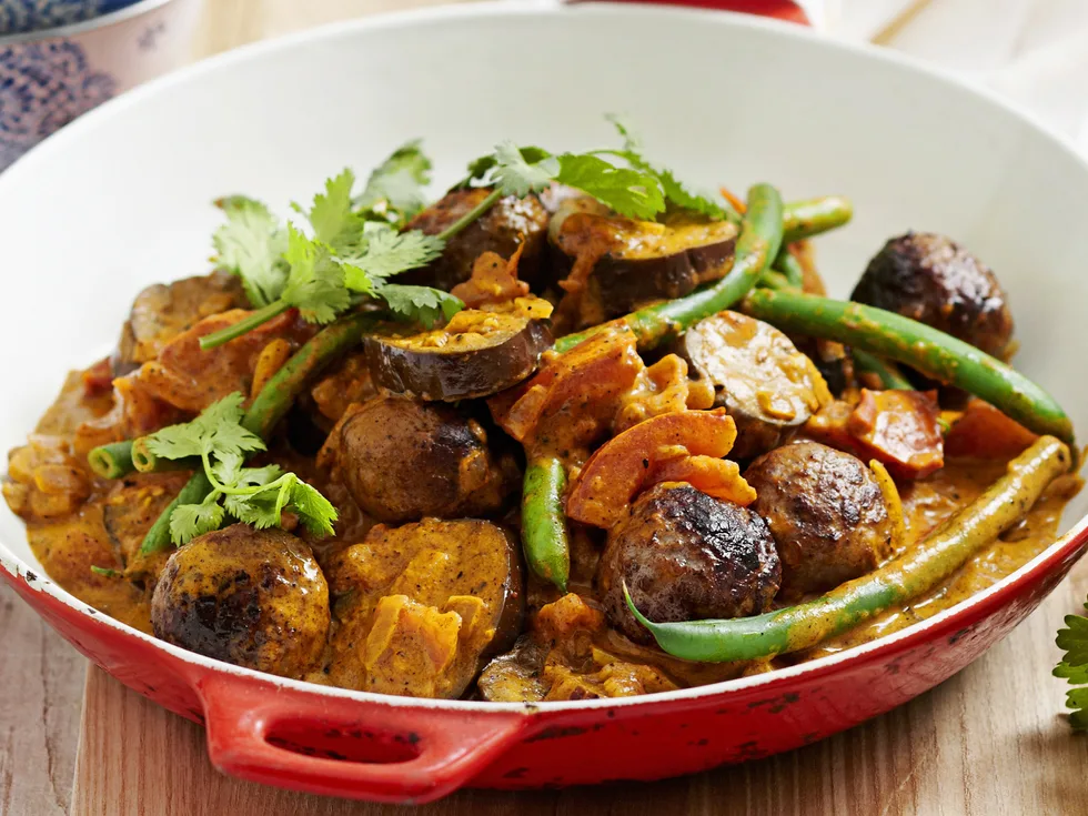 Spiced Indian meatballs
