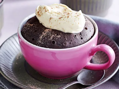 Steamed chocolate cappuccino puddings