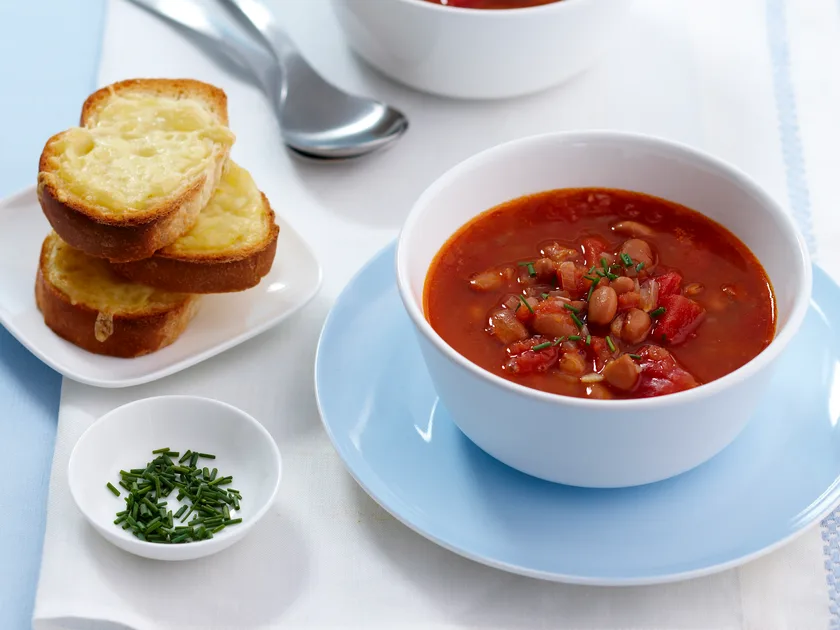 Healthy and hearty tomato and bean soup recipe
