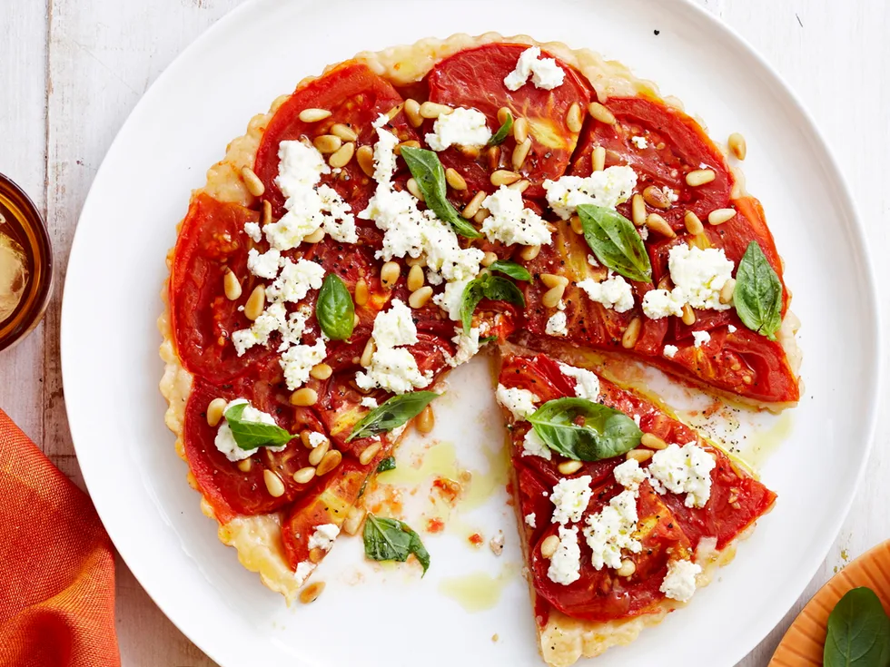Tomato tarte tatin