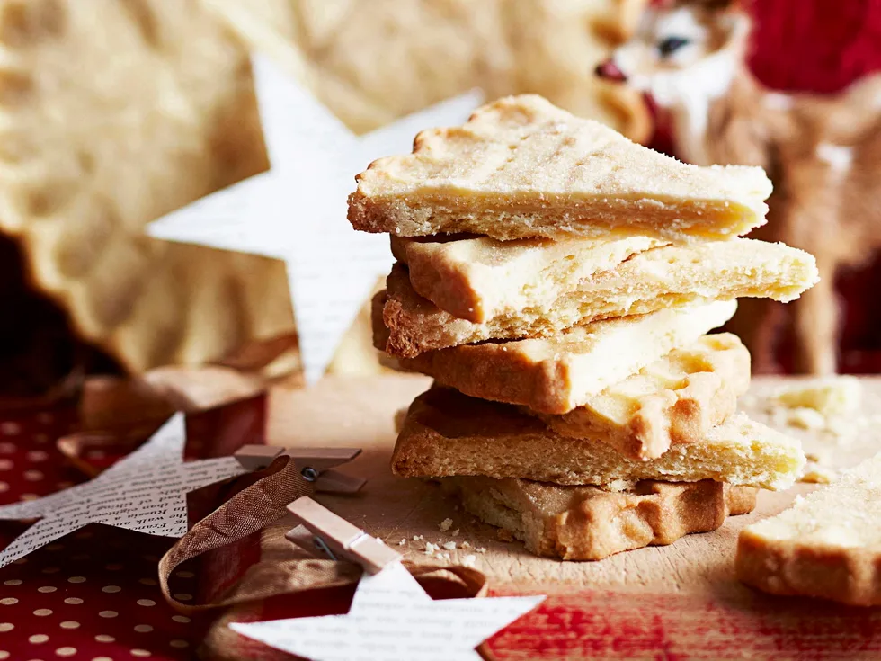 Traditional shortbread wheels