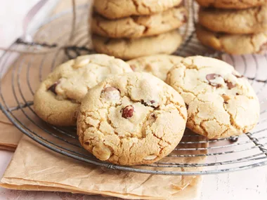 Triple choc mega cookies