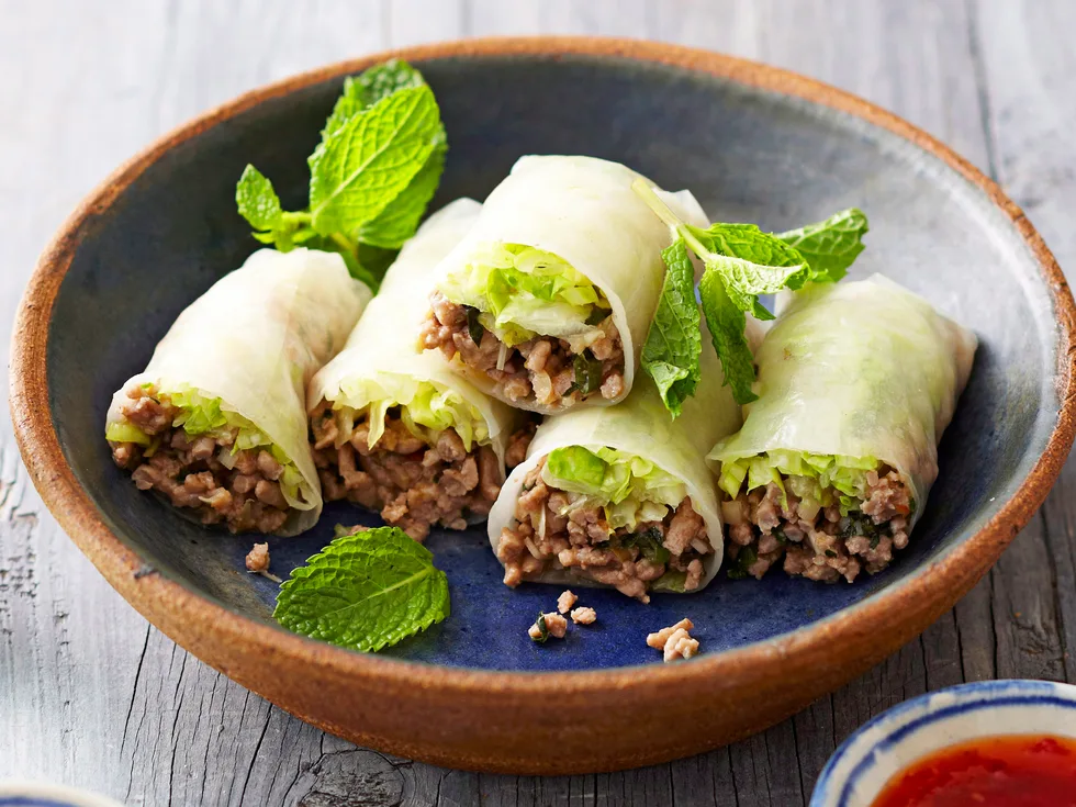 Turkey and lemongrass summer rolls