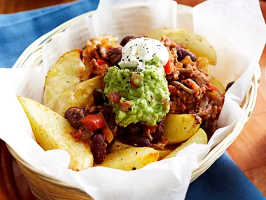 Wedges con carne