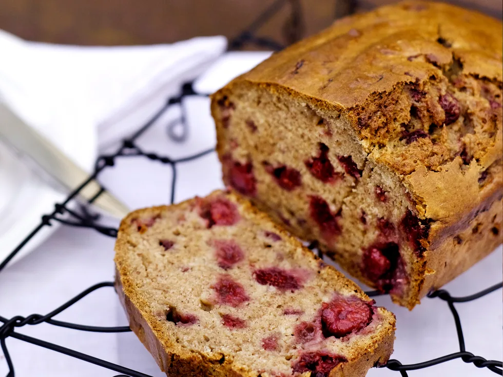 Banana and Raspberry Loaf
