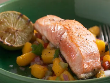 Salmon with Mango Salsa
